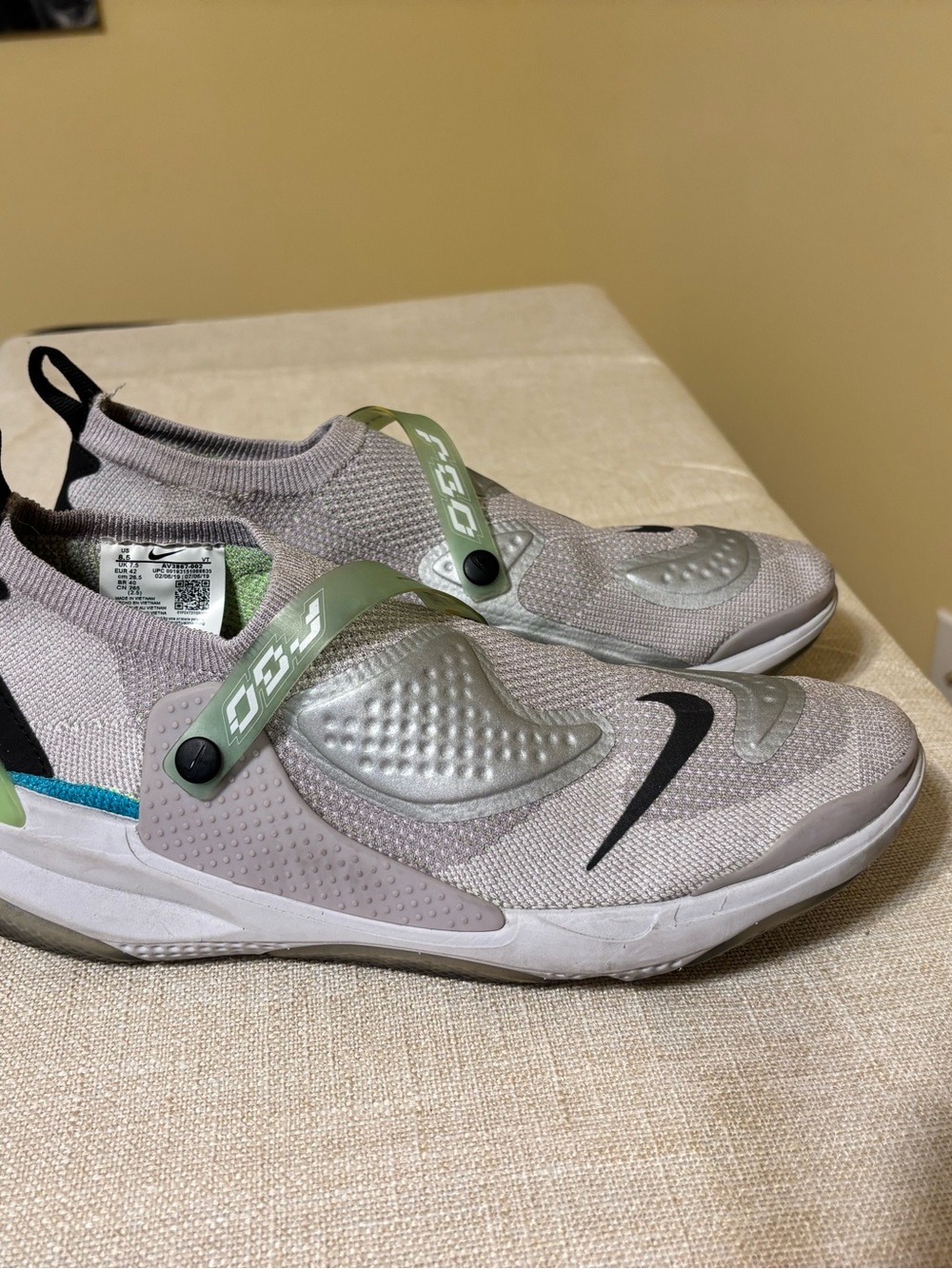 Nike Odell Beckham Jr. x Joyride CC3 FK Men's Size 8.5 US AV3867-002 Gray Shoes